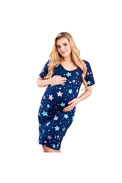 Formommy Camasa alaptat, Sleeping Stars II, Din bumbac, Cu nasturi, Masura XXL