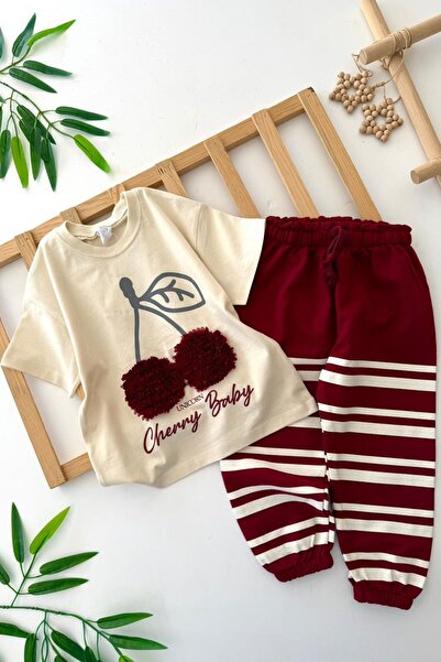 Minigimin Cicileri طقم بناتي مكون من قطعتين من Miniğimin Cicileri بنمط الكرز ...