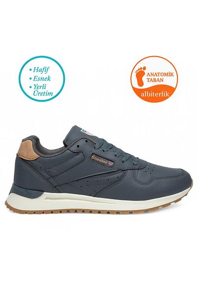 AlbiShoes Men's Winter Seasonal 4 Seasons Lace-Up Comfortable Sole Casual Sneaker Men's Sports Shoes