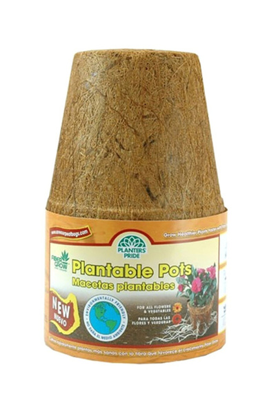 Plant Best وعاء جوز الهند القابل للتحلل الحيوي، مكون من 6 قطع، مقاس 4.50 بوصة