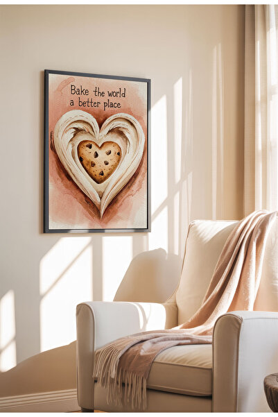 21mxm Artă murală în acuarelă pentru bucătărie – Postere cu citate culinare fanteziste și calde