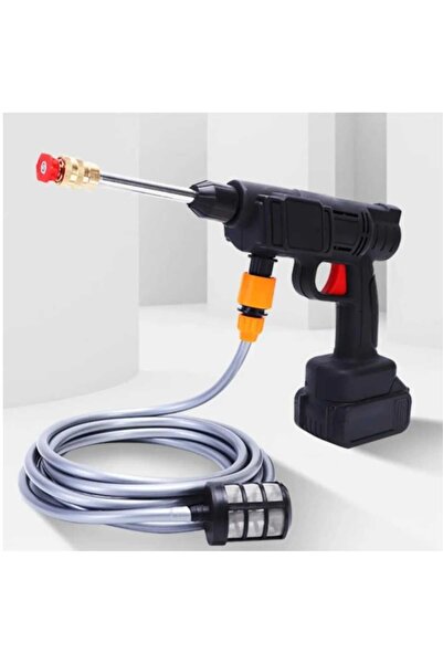 Everest Grup Kablosuz Yüksek Basınçlı Lityumlu Su Tabancası ile Etkili Ev ve Araç Yıkama