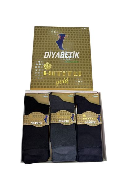 ENFAEL 12 Double Bamboo Seamless Premium Diabetic (Not Squeeze the Elastic Foot) Male Socks