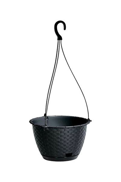 Prosperplast وعاء زهور دائري بلاستيكي معلق من راتولا، سعة 4.85 لتر