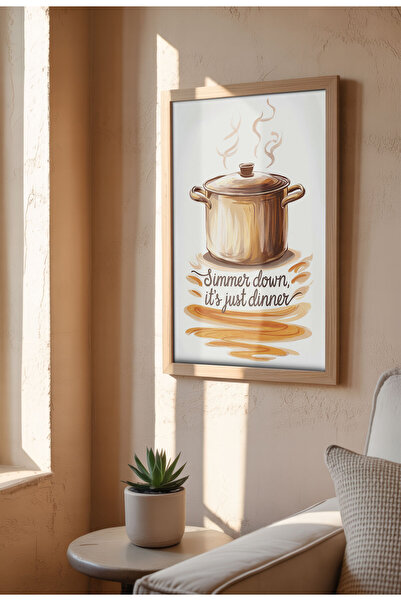 21mxm Artă murală în acuarelă pentru bucătărie – Postere cu citate culinare fanteziste și calde