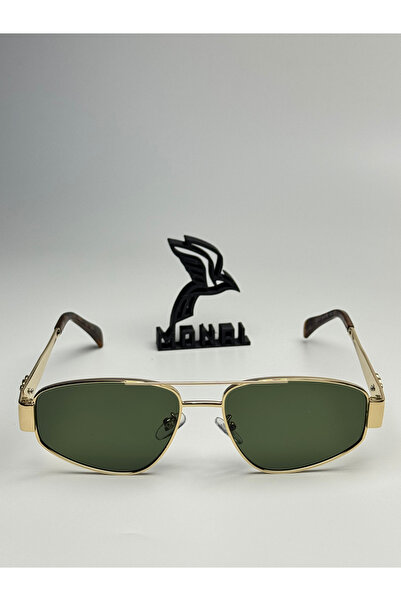 MONAL Selin Gold Sunglasses Leopard Frame 50-16-140 Ecartman