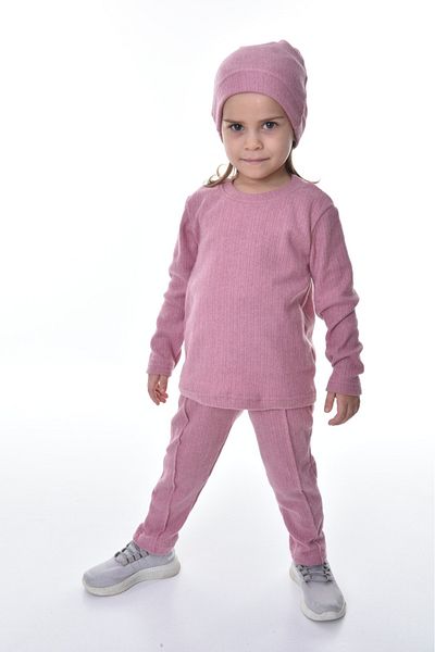 ruhaay Girl's Beret Cotton Long Sleeve Bottom Top Suit