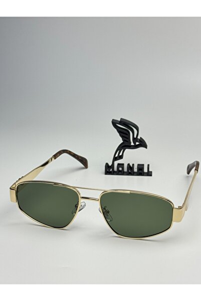 MONAL Selin Gold Sunglasses Leopard Frame 50-16-140 Ecartman