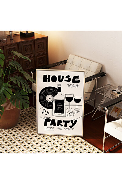 ARTHOUSECOLLECTIVE House Party Poster - House Party Poster - Music & Entertainment - Table Sizes Frameless Poster