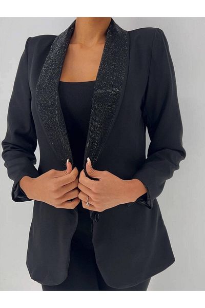 Andress Boutique Sacou elegant Celeste, negru