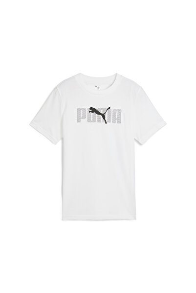 Puma Youth Boys Essentials Logo Lab T-shirt - White