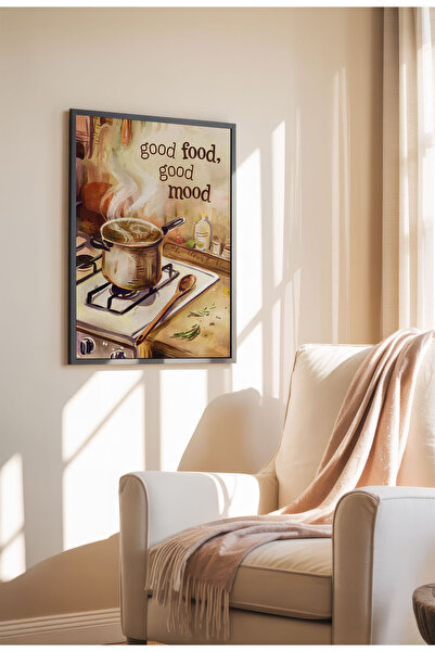 21mxm Watercolor Kitchen Wall Art – Whimsical & Warm Cooking Quotes Posters