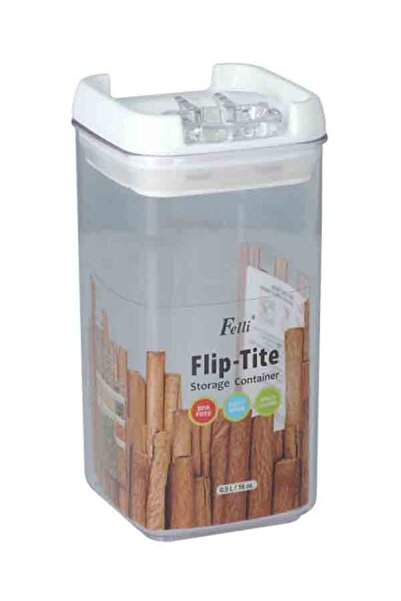 Felli Flip Tite Square Storage Container 0.5 Liter