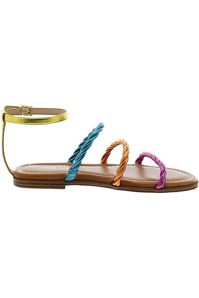 Nine West Womens Ipster3 Faux Leather Strappy Sandals Shoes Bhfo 5017