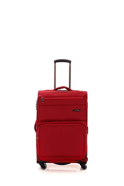 MÇS Lüx Kumaş Orta Boy Valiz V117 - Bordo