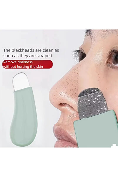 zeynobella Paslanmaz Çelik Premium Siyah Nokta Çıkarıcı Spatula, Yüz Cilt Göz...