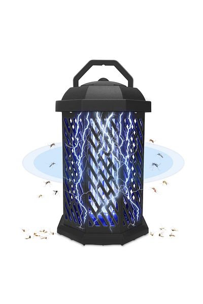 HAPPYHOUSE Ucigaș de insecte electric, 4200V 18W Lampă UV pentru țânțari, Lampă pentru insecte