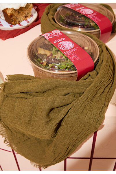 Fresh شال من القطن والكتان كالي سالاد