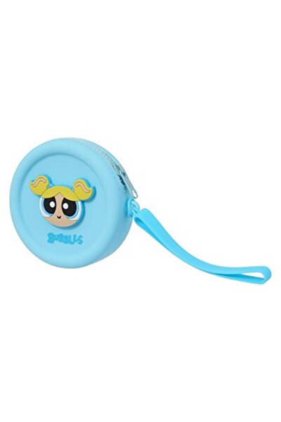 Miniso Powerpuff Girls Lisanslı Silikon Bozuk Para Çantası - Bubbles