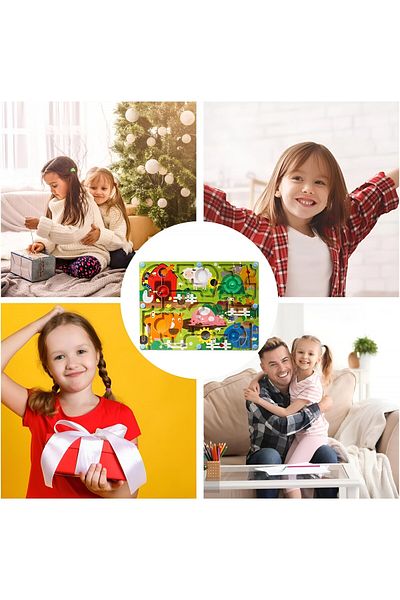 Flippy Joc Montessori de sortare a culorilor, Flippy, creion magnetic