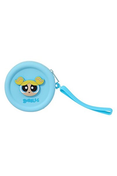 Miniso Powerpuff Girls Lisanslı Silikon Bozuk Para Çantası - Bubbles
