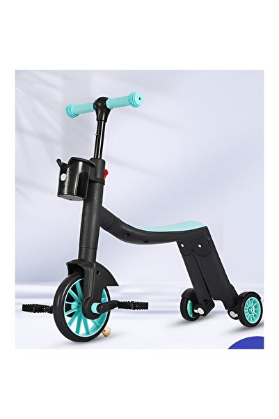 dalip 8-in-1 Kids Bike - Transformable Tricycle/Scooter, Detachable Push Handle, Blue (3-6 yrs)