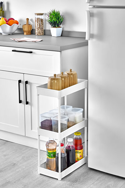 ASlife Home 3 Katlı Mutfak Rafı Ünitesi Mutfak Düzenleyici