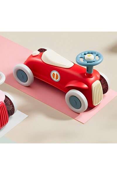 Stef's Cat Ride-On Flippy Car with Anti-Rollover System, Horn on Steering Wheel, 1-6 Years, 60 x 28 x 34 cm, Re