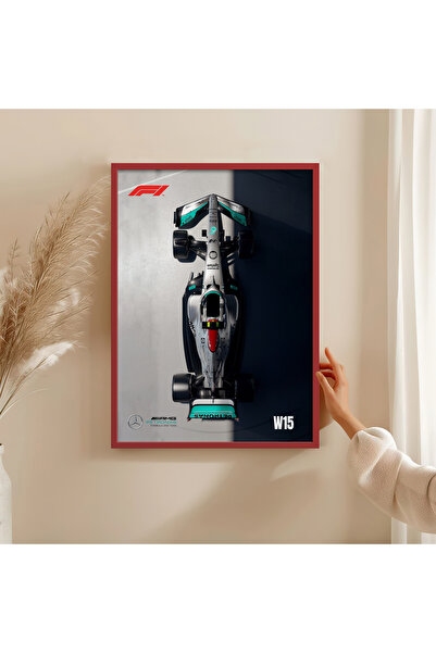 HOMEPACK AHŞAP ÇERÇEVELİ TABLO ÇERÇEVELİ POSTER FORMULA1 DUVAR DEKORU TK/1474
