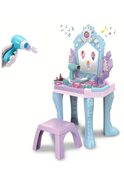 rexa مجموعة أدوات تجميل طاولة تسريحة الأميرة الجميلة للبنات