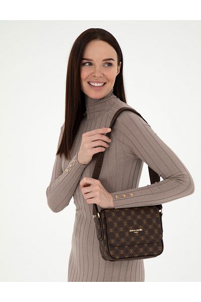Pierre Cardin Brown Crossbody Bag 50297356-Vr029