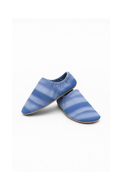 Little Flippers Non-Slip Sole Unisex Baby Kids Sea Shoes Pool Shoes - Plain Blue