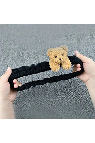 zeynobella Χαριτωμένο βελούδινο αξεσουάρ καθρέφτη αυτοκινήτου με αρκουδάκι, καθρέφτης οπισθοπορείας, διακοσμητικό αξεσουάρ αυτοκινήτου, λάστιχο μαλλιών με αρκουδάκι