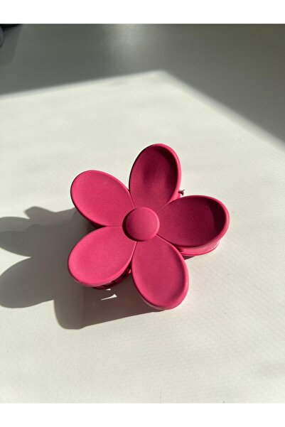 SHINELUC مشابك شعر على شكل زهرة فوشيا