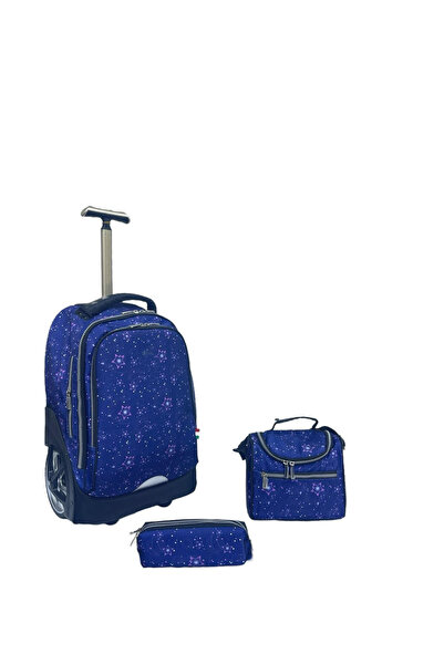 ZippyPack مجموعة مدرسية متدحرجة من 3 قطع، حقيبة ظهر بعجلات مقاس 18 بوصة مع حق...