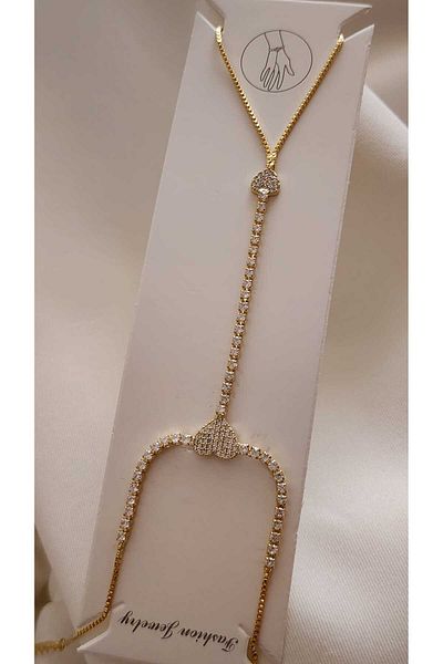 ZÜLİSCH Şahmeran Gold Stone Heart Model Stainless Steel