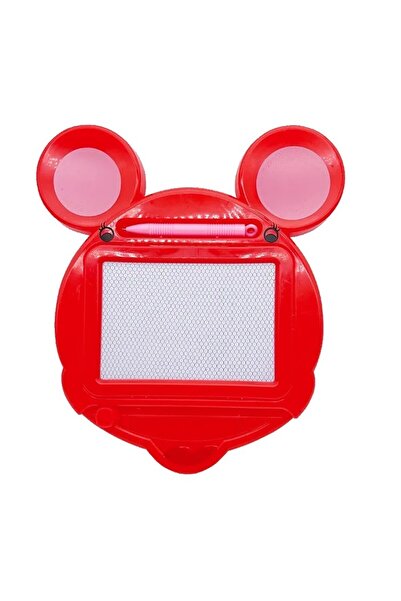 Bibilel Kids Bibilel Magnetic Drawing Board, Pen, Mouse Shape, 23x26.5 cm, Develops Creativity, Red