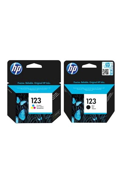 HP High Yield Ink Cartridge Set – 2 Original Black & Tri-Colour Cartridges for Professional Printing