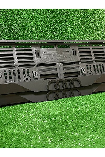 PP Pleksi Otomobil Plakalık Dubai Model Audı Siyah Logolu Plakalık