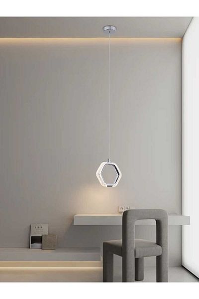 best power Modern LED Pendant Lamp 9892 – 7W, 3 Light Modes, 10cm Base, 180cm Adjustable Cord