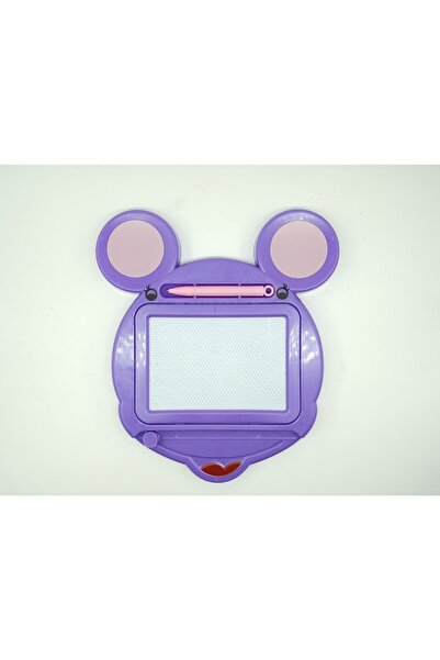 Bibilel Kids Bibilel Magnetic Drawing Board with Stylus, Mouse Shape, 23x26.5 cm, Develops Creativity, Purple