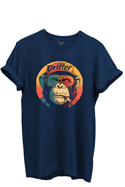 WİDİ Tricou unisex cu imprimeu Drifter Written Colorful Glasses Monkey 100% b...