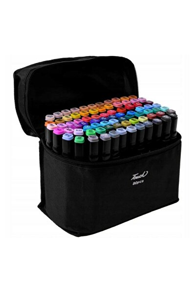 Jokomisiada Set 80 carioci, Jokomisiada, ProTone, De colorat, Cu 2 capete, Cu alcool, Cu multiple culori, 3 ani+