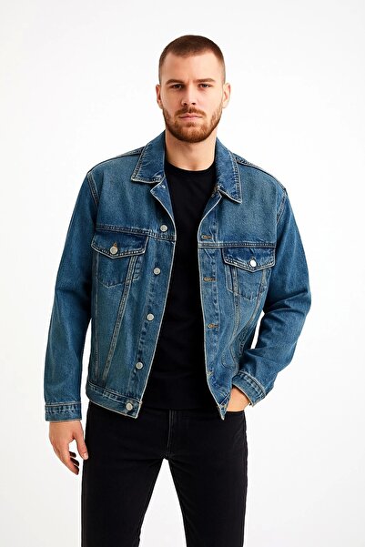 ayakuydur Erkek Eskitme Model Kot Ceket