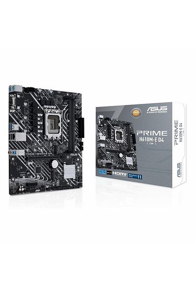 ASUS Prime H610M-E D4 Ddr4 HDMI Dp Pcie 16X V4.0 1700P Matx