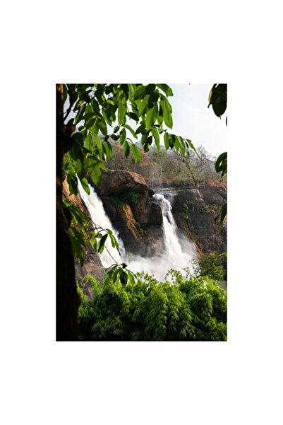 OEM Tablou Canvas, 'Cascada ascunsa in padure tropicala', 39 x 54cm