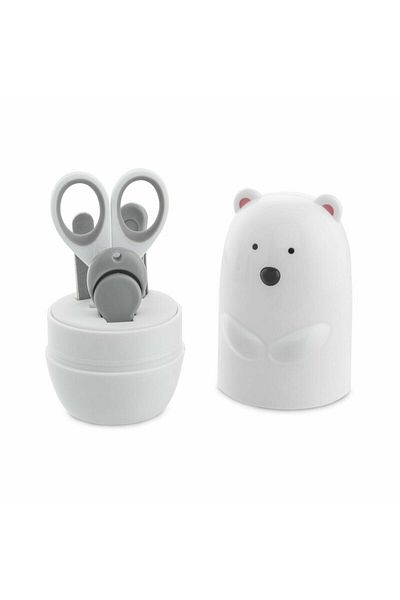 Chicco Baby Manicure set, Chicco, For children, In holder, Polar bear model, With scissors, nail clipper