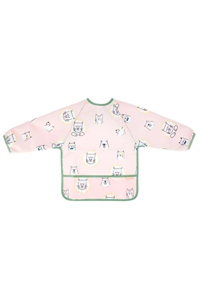 Badabulle Badabulle - Bavetă cu mâneci, roz cu animale vesele