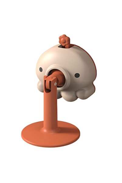 Danex Dop de ușă din silicon animat cu montare pe podea, anti-coliziune, 5,5 x 5,5 x 5,5 cm, portocaliu