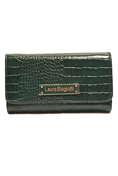Laura Biagiotti Women's Wallet Laura Biagiotti -leather Premium, Green